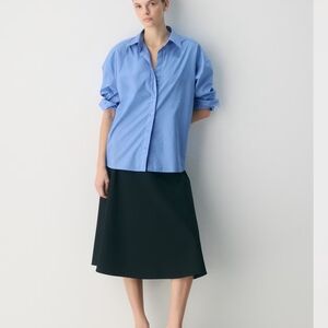 Aritzia Babaton Archive Poplin Shirt Cornelia Blue Size Small